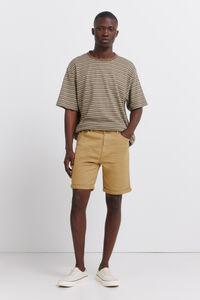 Springfield Washed 5-pocket slim fit Bermuda shorts