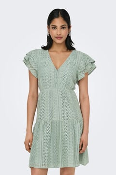 Only Vestido corto detalle calados