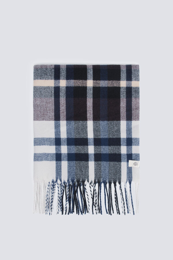 Springfield Bufanda cuadros tartán azul
