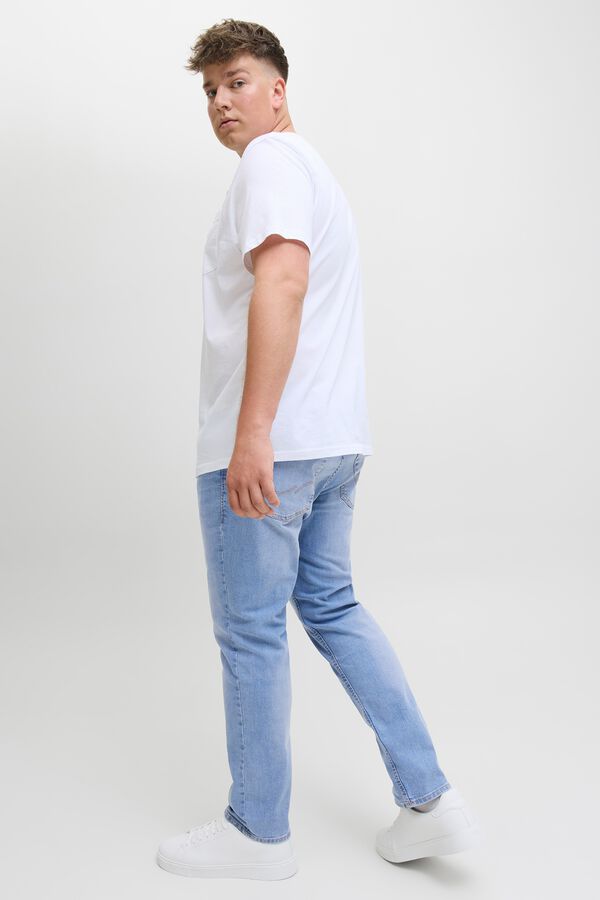 Jack & Jones PLUS Vaquero slim cinco bolsillos azul
