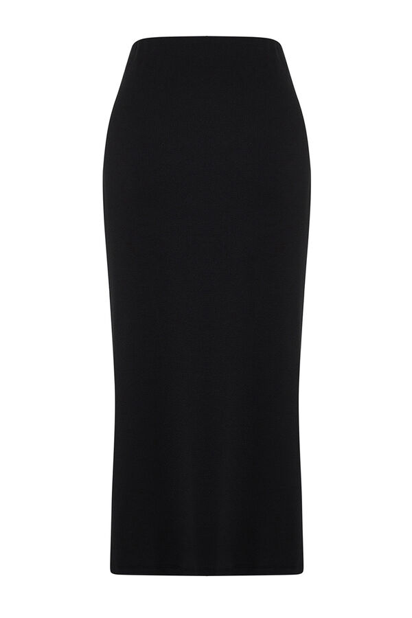 Trendyol Maxi skirt with slit black