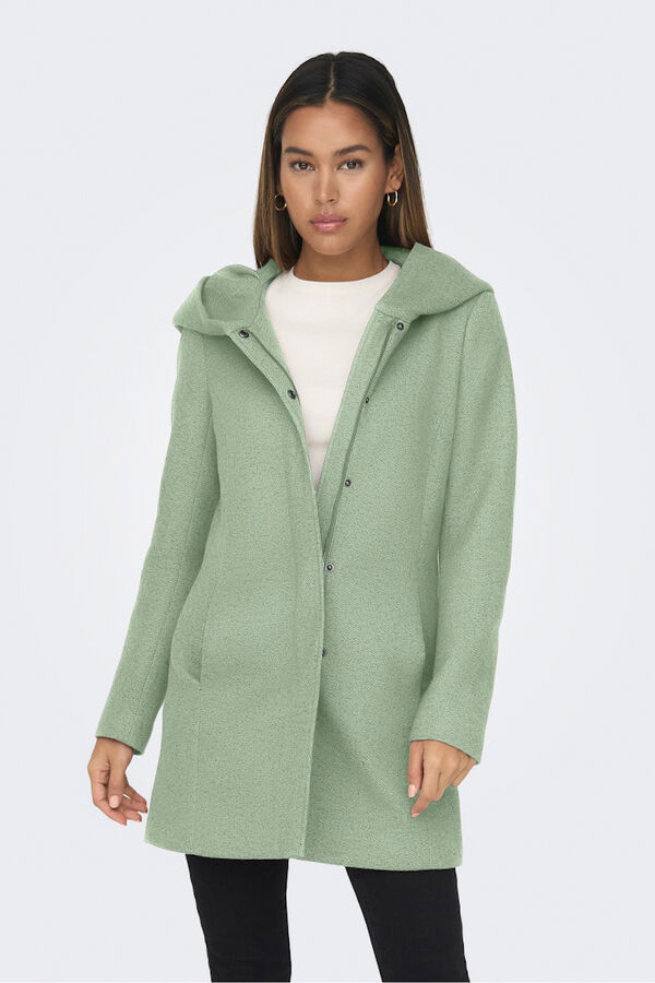 Only Midi-Mantel aus Stoff Grau