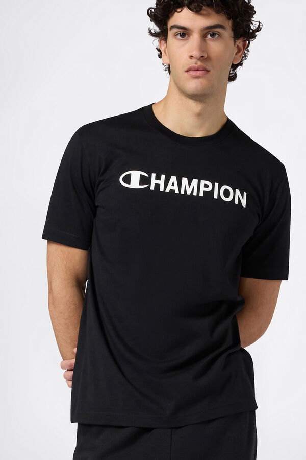 Champion Camiseta Champion com gola caixa preto