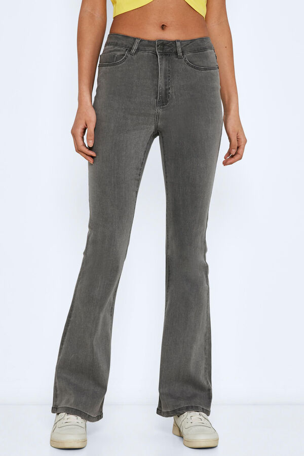 Springfield Flare Jeans gris medio