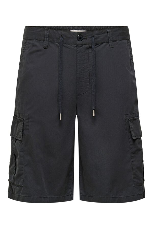 Only & Sons Cargo Bermuda shorts black