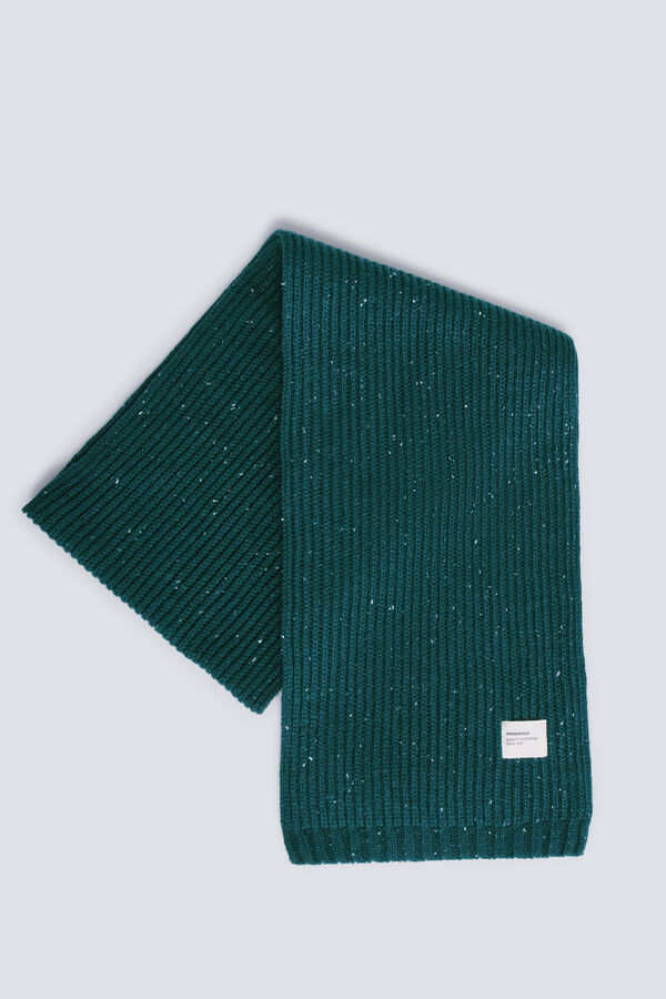 Springfield Bufanda canal&eacute; neps verde