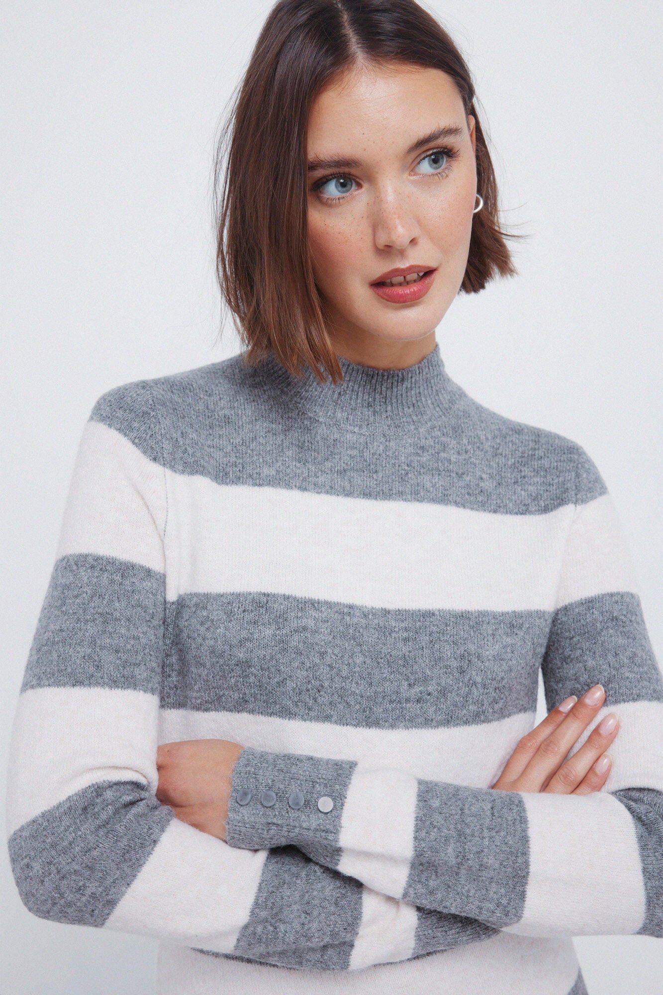 Springfield Kodak jersey-knit striped midi dress