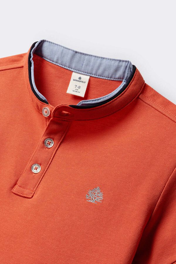 Springfield Kids Polo mao chambray ni&ntilde;o coral