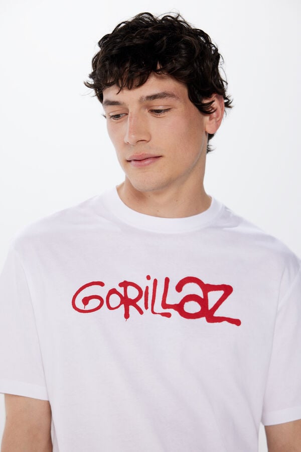 Springfield Camiseta Gorillaz Faces blanco