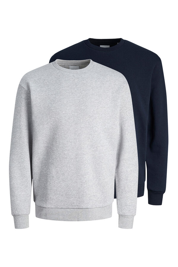 Jack & Jones Pack 2 sudaderas regular fit gris
