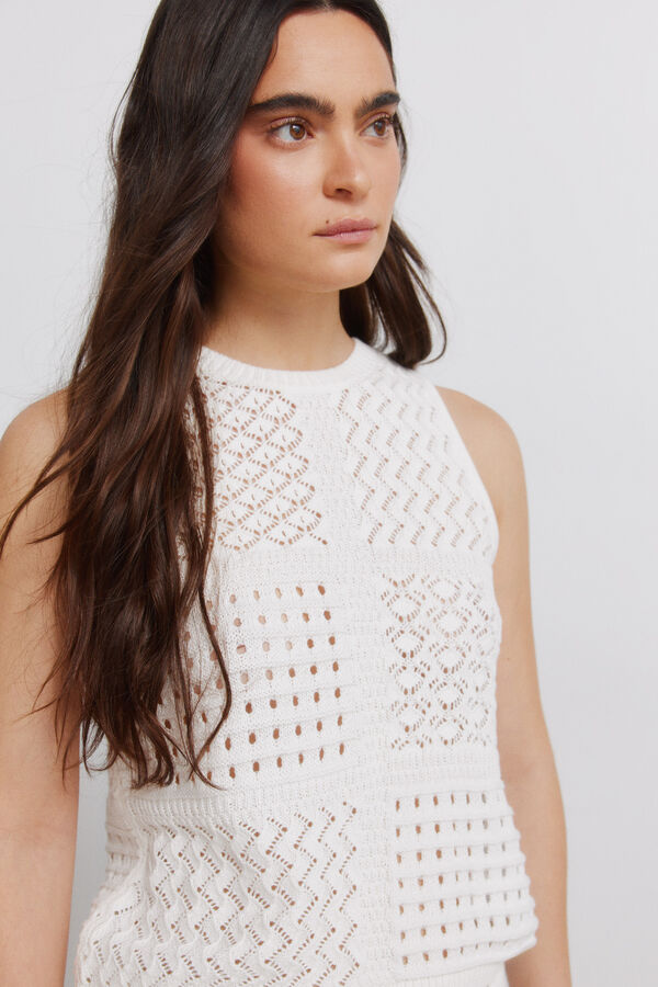 Springfield Pointelle top brown