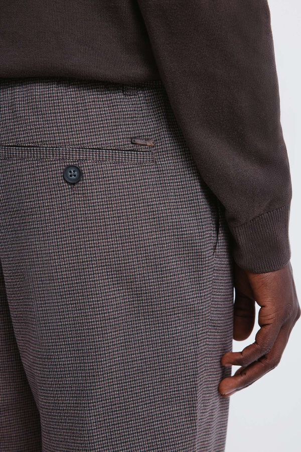 Springfield Slim fit, structured trouser nude