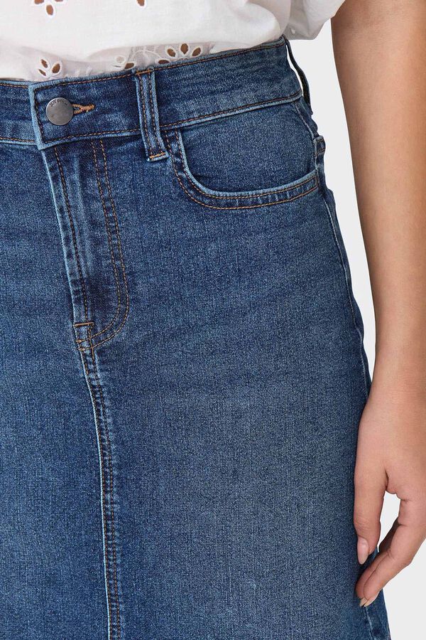 JDY Falda corta vaquera azul