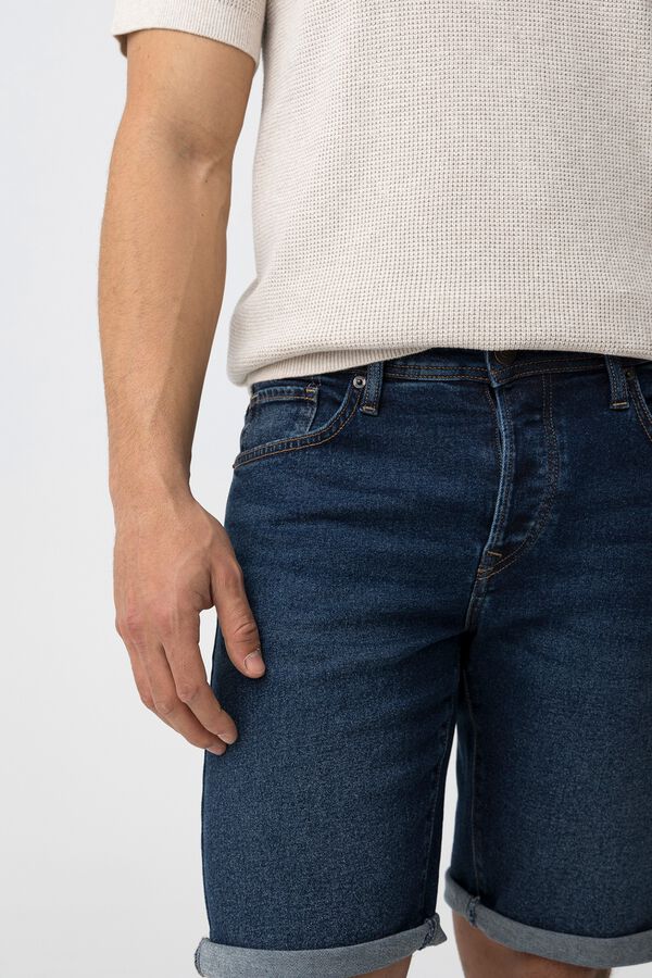 Tiffosi Bermuda slim bleu