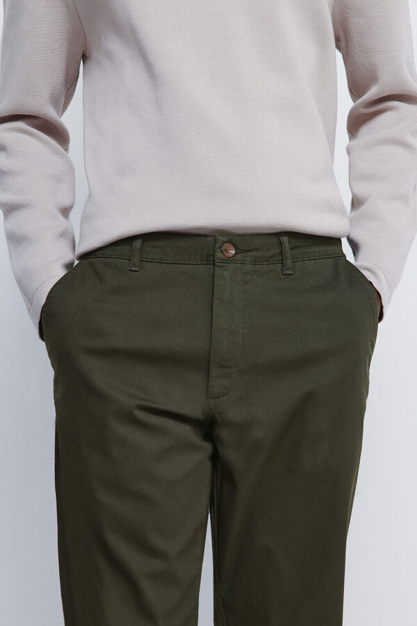 Springfield Comfort fit dobby chinos printed