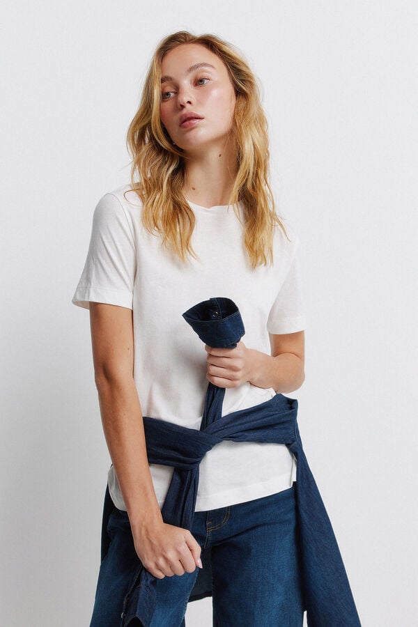 Springfield Basic short sleeve T-shirt white