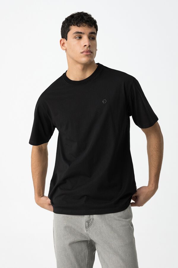 Tiffosi Camiseta B&aacute;sica negro