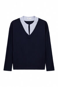 Springfield Long sleeve V-neck T-shirt