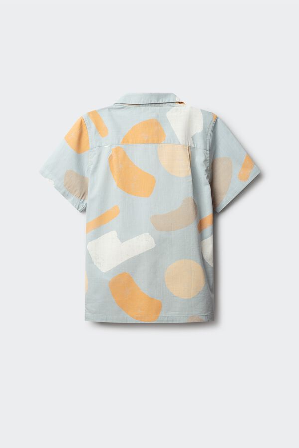 Springfield Kids Camisa de manga curta pinceladas para menino azul