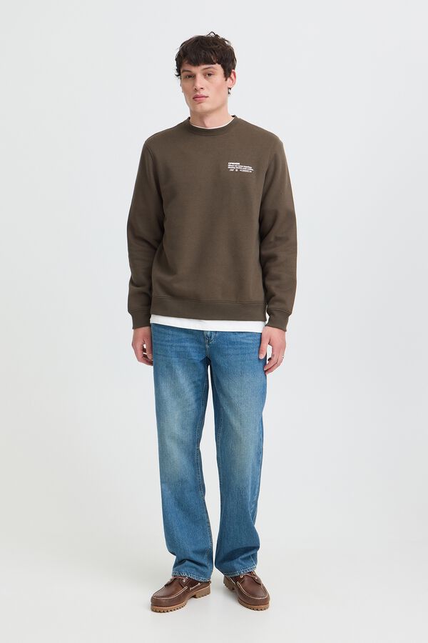 Blend Round neck sweatshirt nude