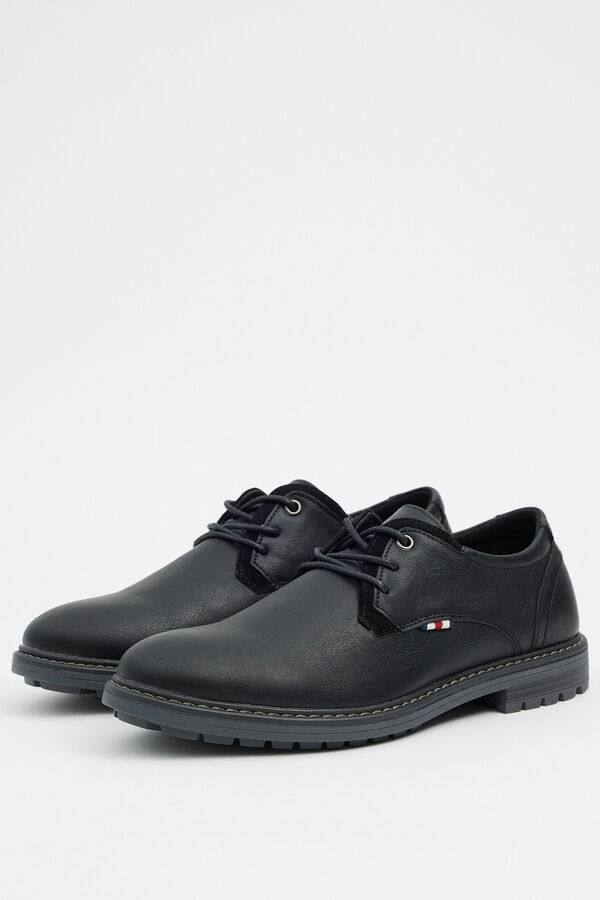 Springfield Classic lace-up shoes fekete