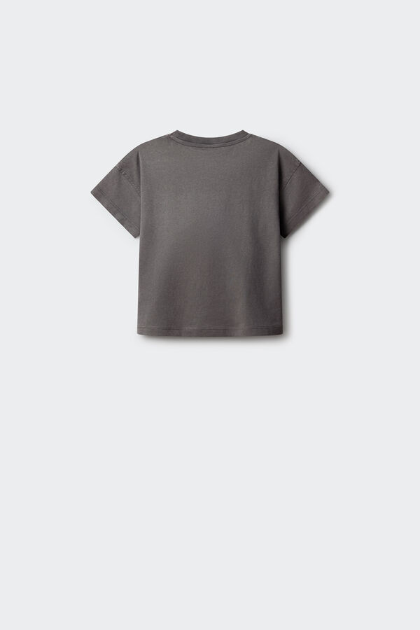 Springfield Kids Rokerska majica kratkih rukava za devojčice Siva