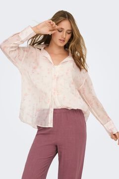Only Camisa estampada transparente