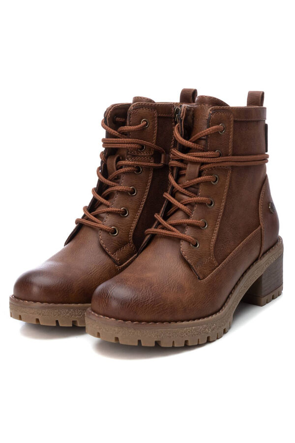 Refresh Lace-up heeled boot mink