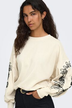 Only Sweatshirt mit Stickereidetails
