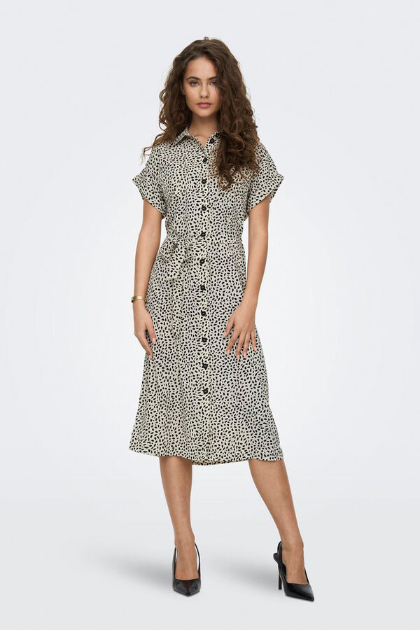 Only Midi shirt dress white
