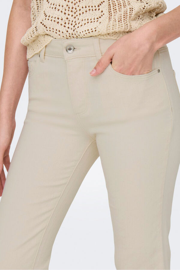 Only Jeans flared crop rosa