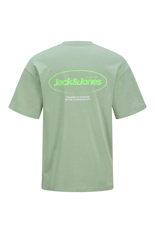 Jack & Jones T-shirt back print verde