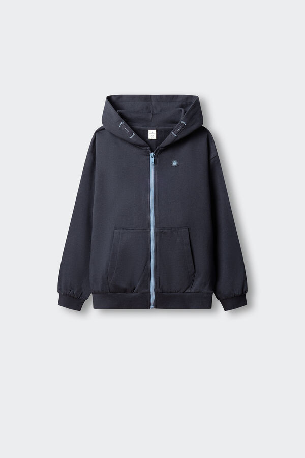 Springfield Kids Sudadera basica abierta ni&ntilde;o azul