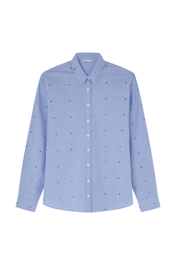 Springfield Cotton star shirt blue mix