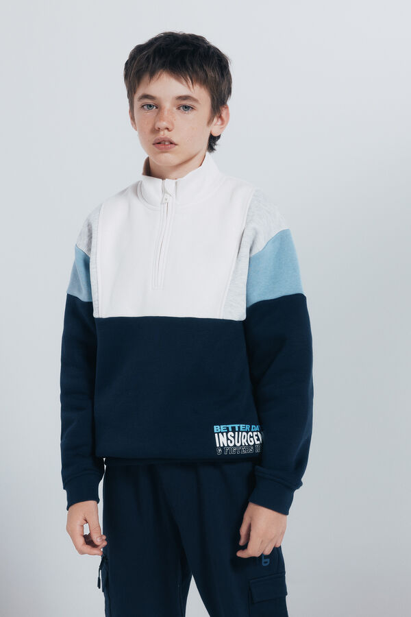 Springfield Kids Moletom Trucker Sweatshirt azul