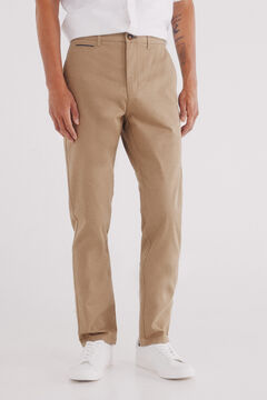 Springfield Chino pantalone slim kroja sa mikrodezenom