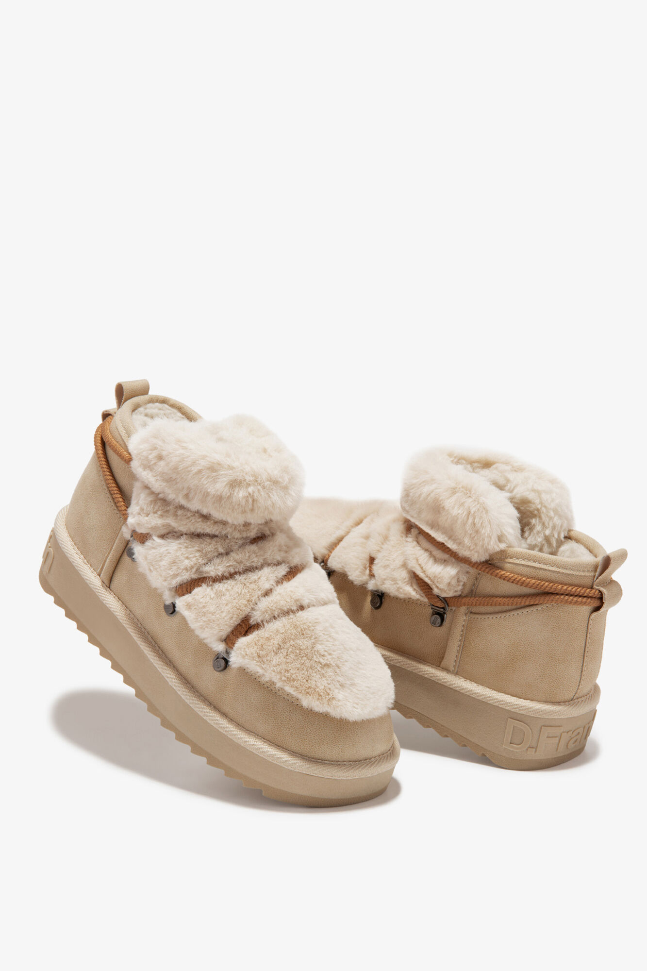 D. Franklin Botines Nordic bajos con forro de pelo interior