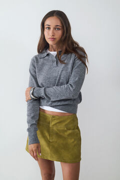 Balmohk Camisola de malha com gola polo