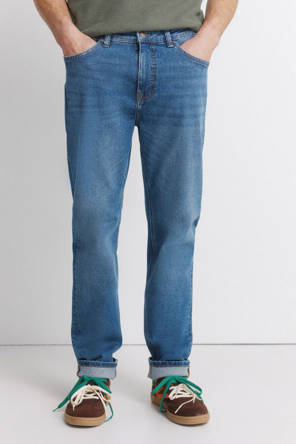 Springfield Jeans medium wash slim fit blue