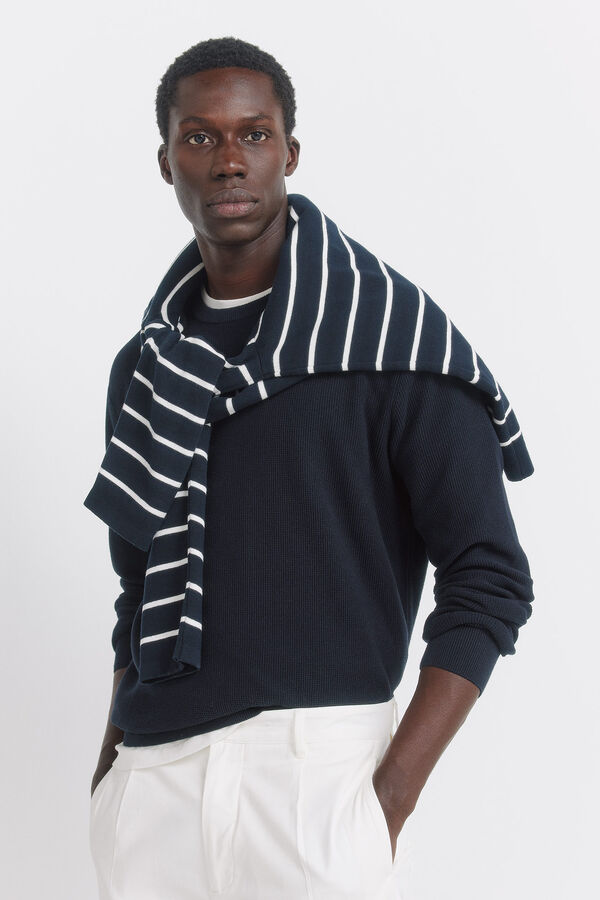 Springfield basic structured jersey blue