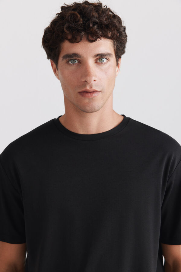 Springfield Textured T-shirt black