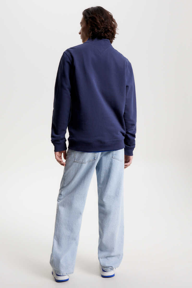Springfield Tommy Jeans zip-up sweatshirt. navy