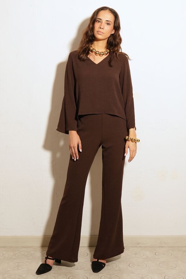 Cul Sac Shirt with slit sleeves nude