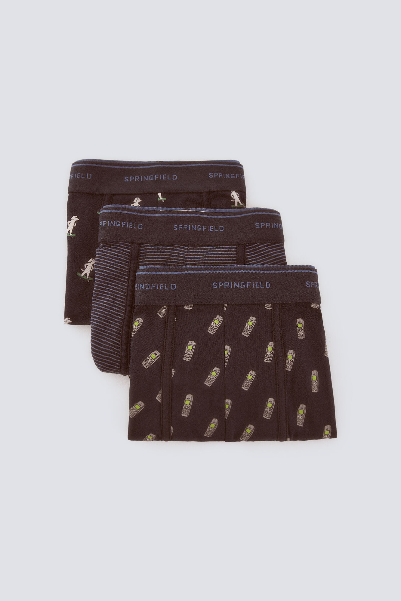 Springfield Set od 3 komada bokserica sa motivom 90-ih