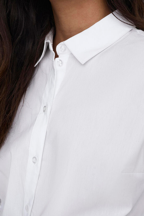 Springfield Camisa de botones mujer blanco