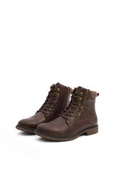 Inside Fecho-&Eacute;clair militar com botas castanho