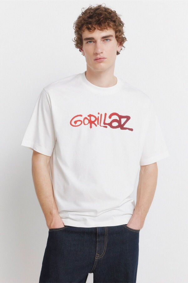 Springfield T-shirt GORILLAZ beige