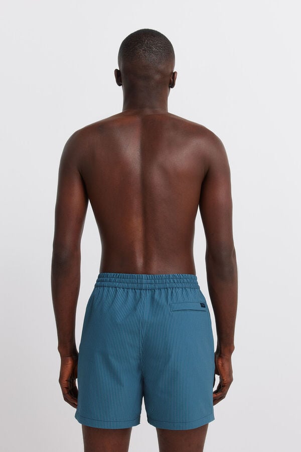 Springfield Striped seersucker swimwear blue
