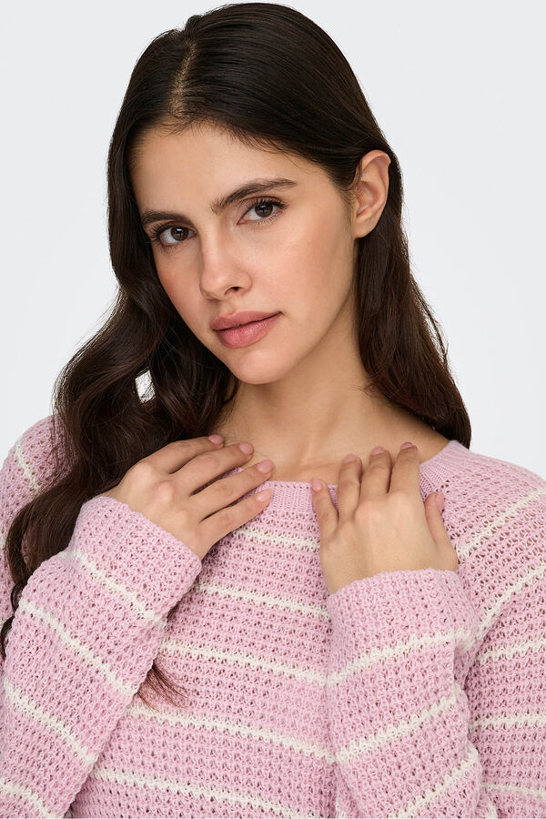 JDY Round neck jumper pink