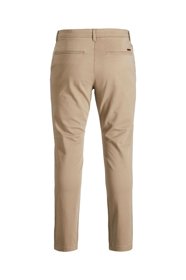 Springfield Pantalón chino slim fit marrón